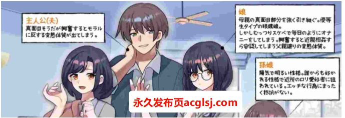 【电脑】【PC/AI汉化/日式/RPG游戏/960M】 我的怀孕家系图 让妻子和女儿…甚至孙女都用我的金子怀孕！ AI汉化版+日式RPG游戏+960M